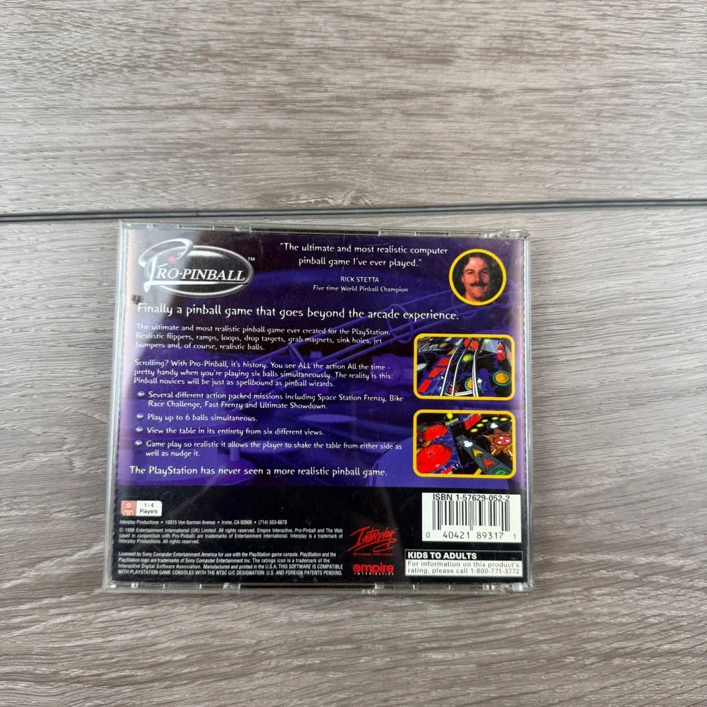Empire PlayStation 1 Pro Pinball Ultimate 3D Pinball PS1